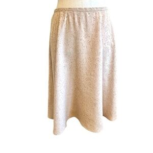 Vintage 90s Liz Claiborne A-Line Skirt: Etched Rose Damask, Size 16